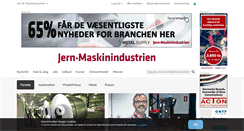 Desktop Screenshot of jernindustri.dk